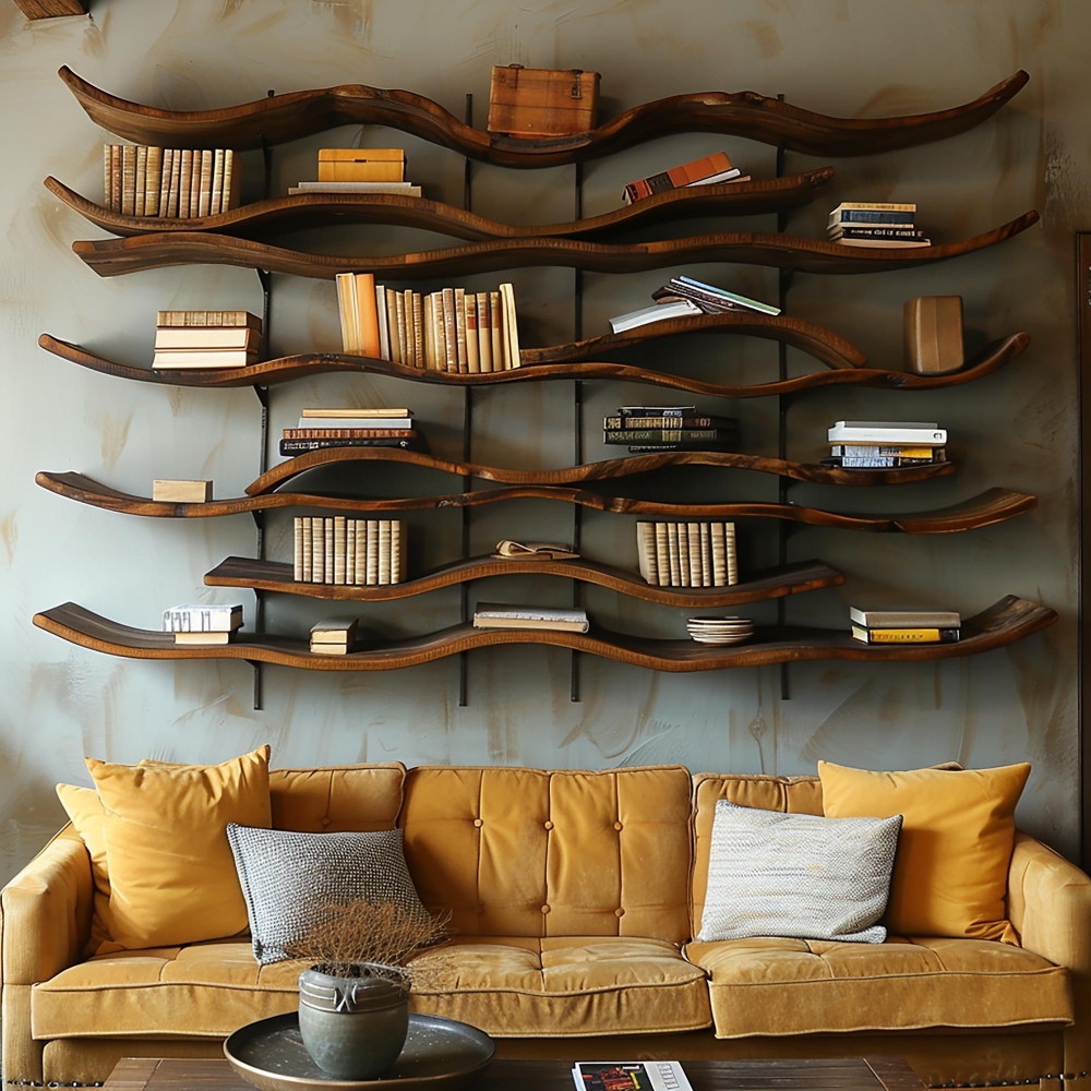 Wooden Bookshelves Designed