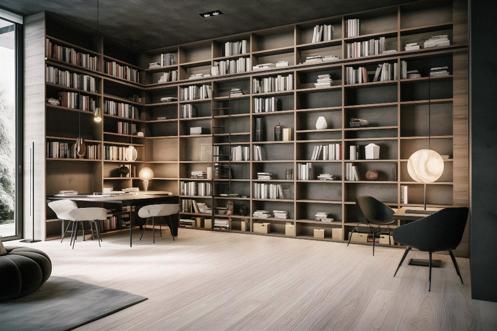 Wooden Bookshelves Designed