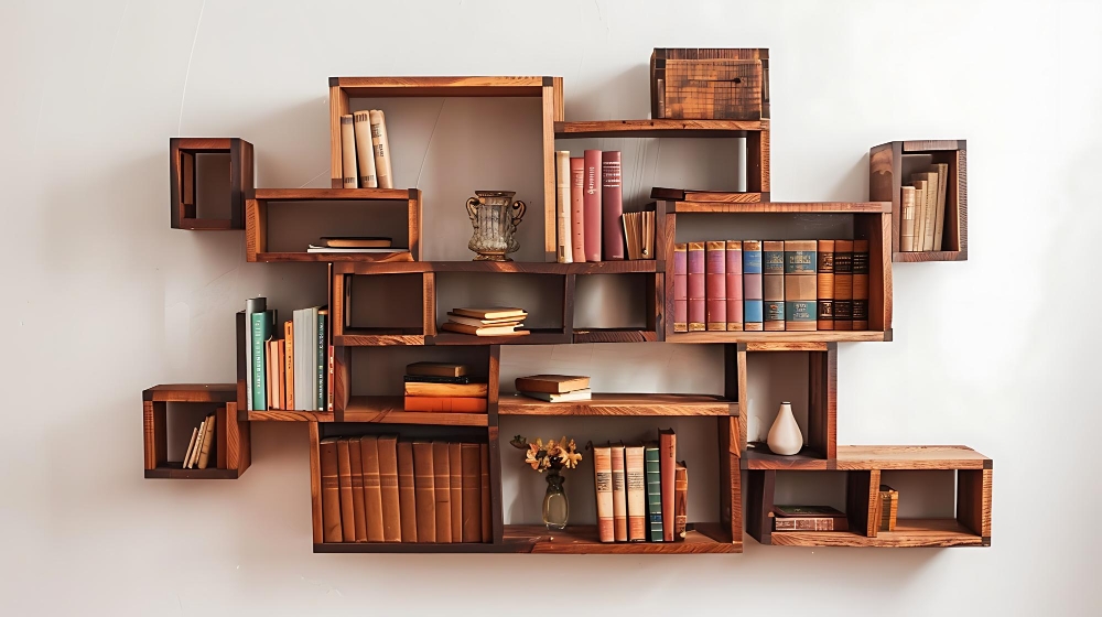 Wooden Bookshelves Designed