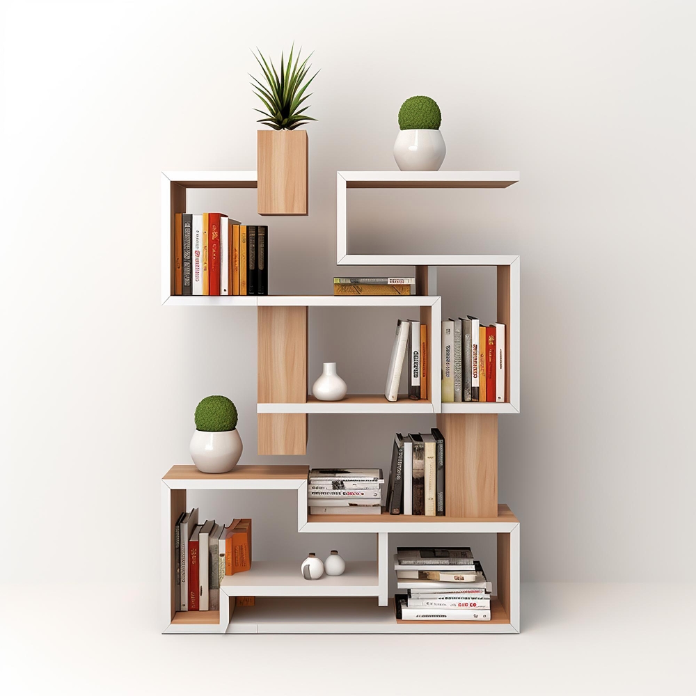 Wooden Bookshelves Designed